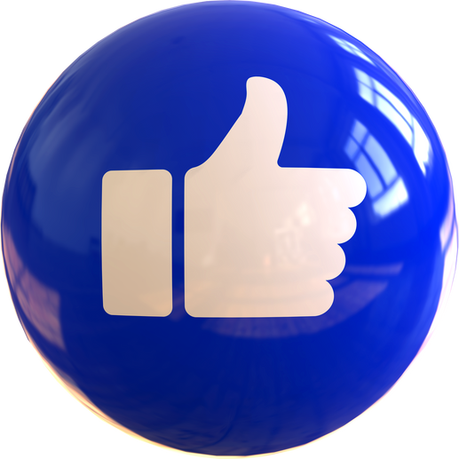 clickable facebook link to shadowplay bands facebook page a blue ball with a thumbs up sign on it 