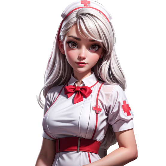 an illustration of a person in a nurse outfit