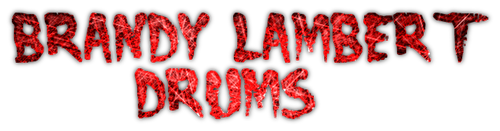 the logo for brandy lambert drums