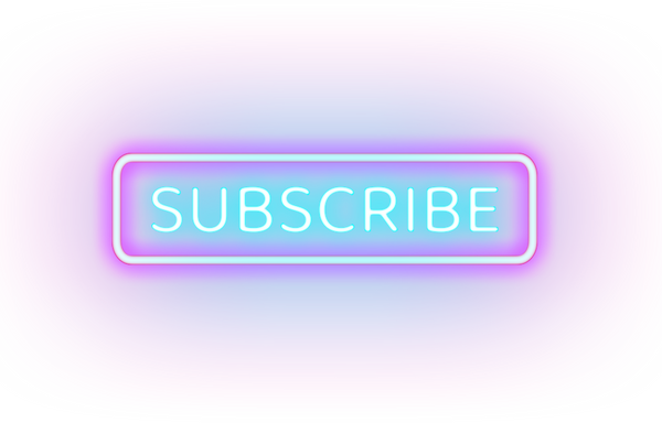 a neon sign with the word subscribe on it that links to shadowplays youtube